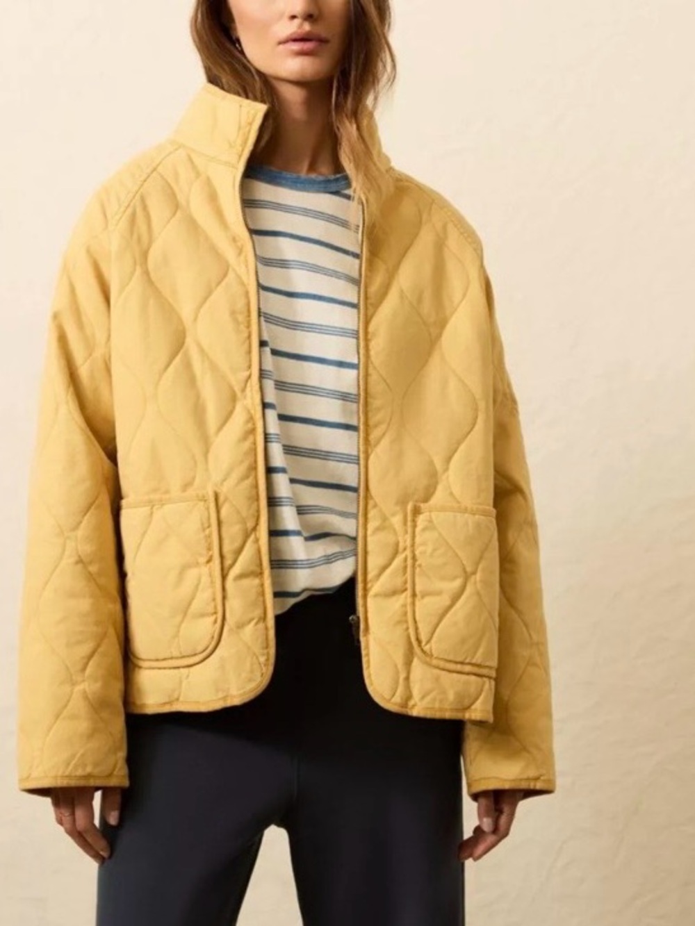 New Faherty Women’s Sunwashed Quilted Jacket Size: L / XL